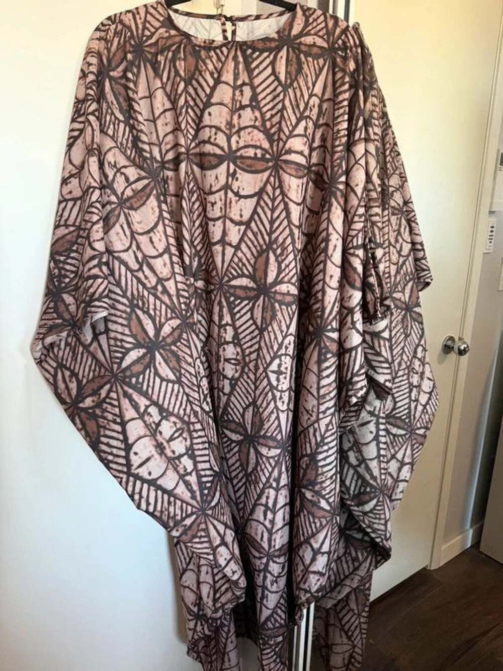 Natana | OS | Polynesian Print Lightweight Polyester Kaftan